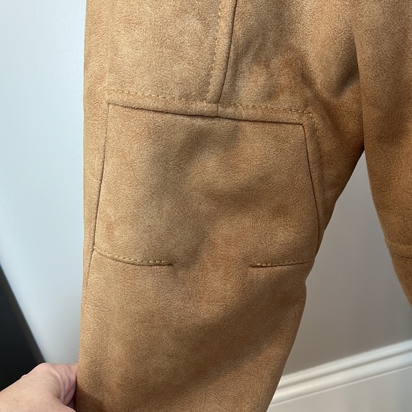 Haupt Outerwear made in Germany camel and shearling zip up inner outer pocket - Picture 8 of 15